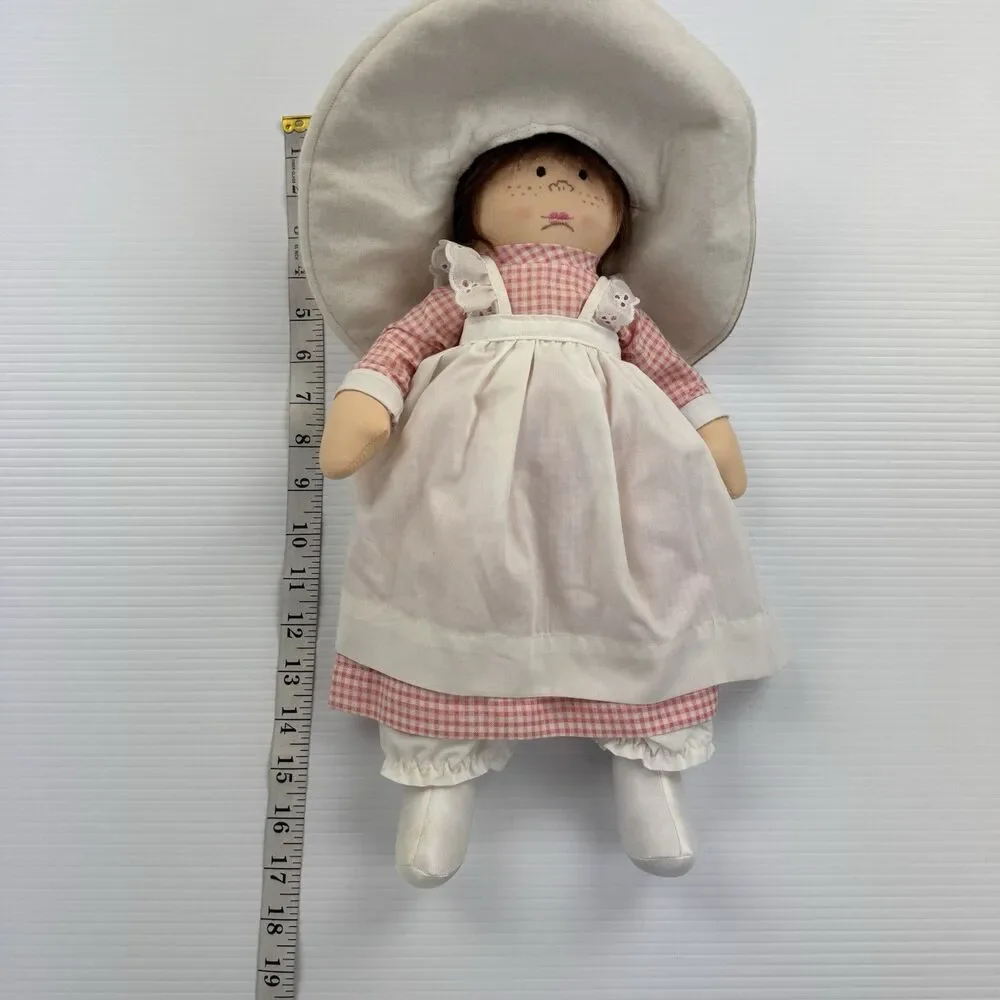 Vintage Prairie Rag Doll Cottagecore Farmhouse Decor Homemade Folk Art